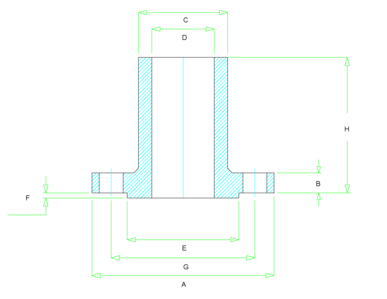 2 300 lwnrf flange dimensions