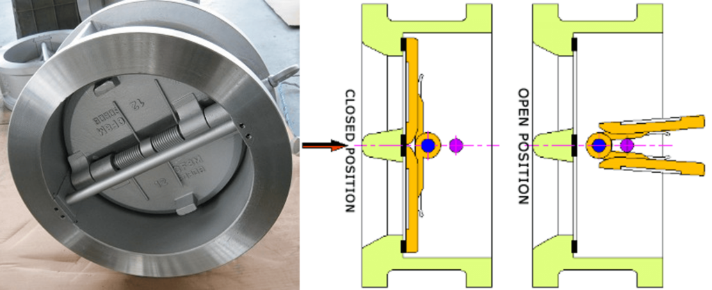 dual plate check valve