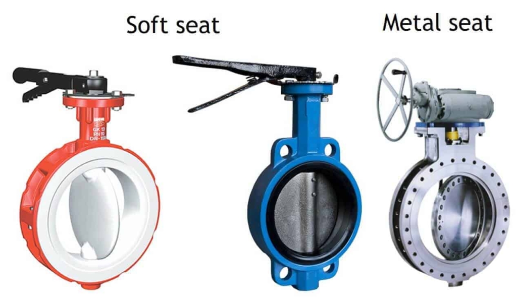 Soft seated and metal seated butterfly valve