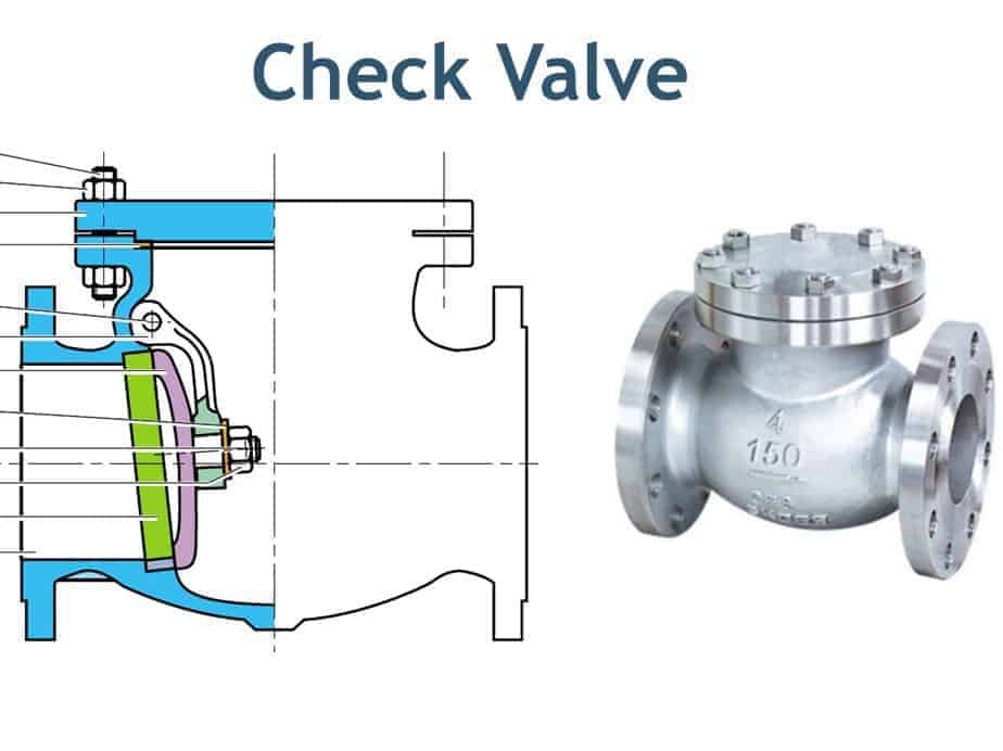 Check valve and its cross section