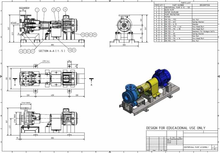 Centrifugal Pump Schematic
