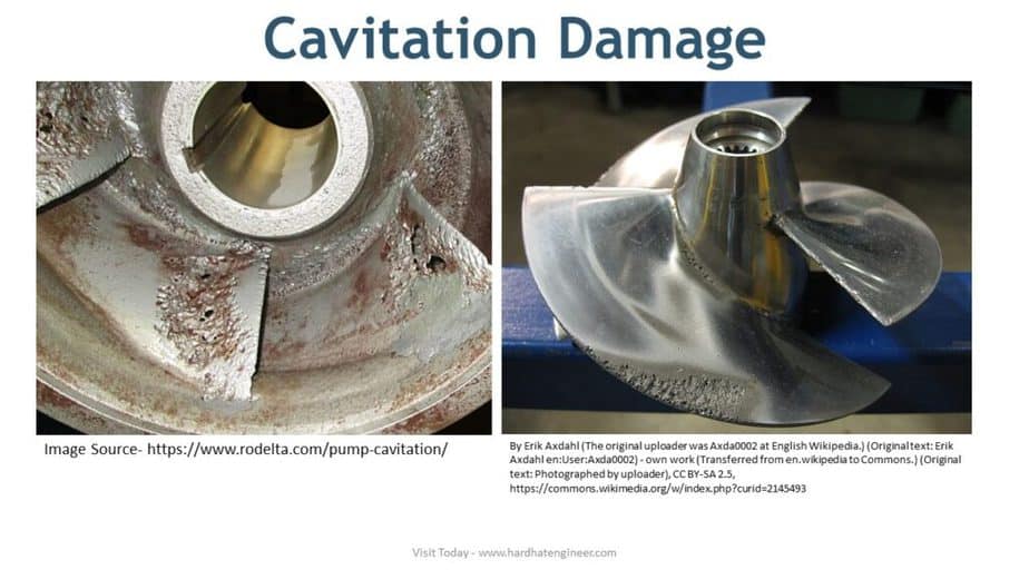 Cavitation Damages on Impeller