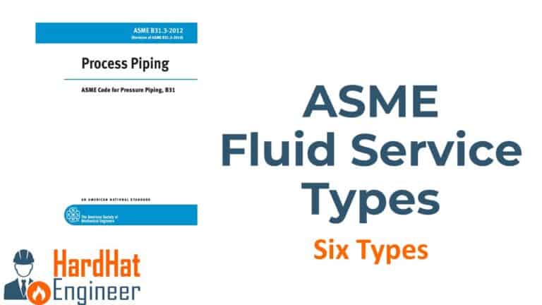Types of fluid services in ASME B31.3 Process Piping